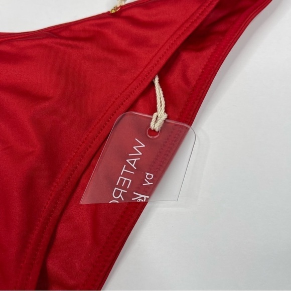 Kenny Flowers The Cali Sporty Bikini Bottoms Red Women's NWT - Picture 5 of 7